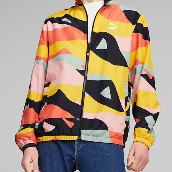 PUMA Worldwide Multicolor Unisex Woven Fullzip Jacket - Picture 1 of 3